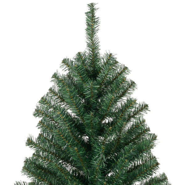 English Elm Homcom 8' Slim Fir Artificial Christmas Tree - Realistic Green Decor For Small Spaces, Easy Assembly W2225P249662