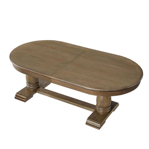 English Elm (1 Table+6 Chairs) Modern Mid-Century Extendable Dining Set For 6 - Stylish, Comfortable, Durable! W2582S00145