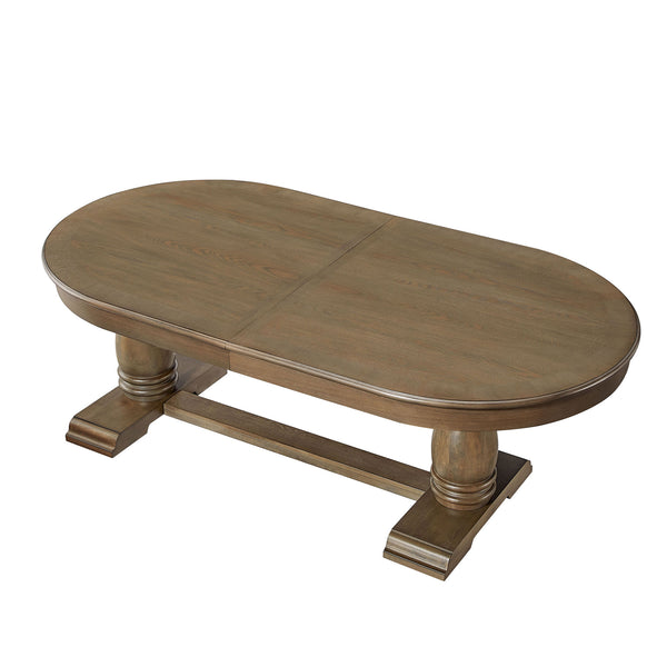 English Elm (1 Table+6 Chairs) Modern Mid-Century Extendable Dining Set For 6 - Stylish, Comfortable, Durable! W2582S00145