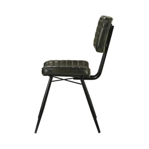 English Elm Set Of 2 Cozy Leather Upholstered Dining Chairs – Vintage Charm With Modern Durability And Style B016P225483-GIGA