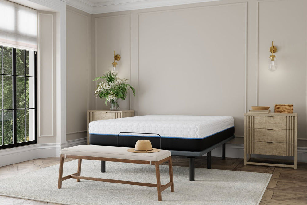 English Elm Copper Lux King Mattress Cooling Gel Foam Layers with Phase Change Fabric Cover B337P292880