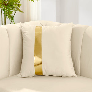 English Elm 69 Inch Italian Velvet Loveseat Tufted Victorian Glam Sofa with Gold Steel Trim W1191S00048