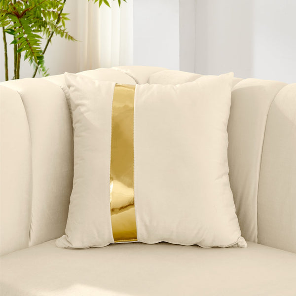 English Elm 69 Inch Italian Velvet Loveseat Tufted Victorian Glam Sofa with Gold Steel Trim W1191S00048