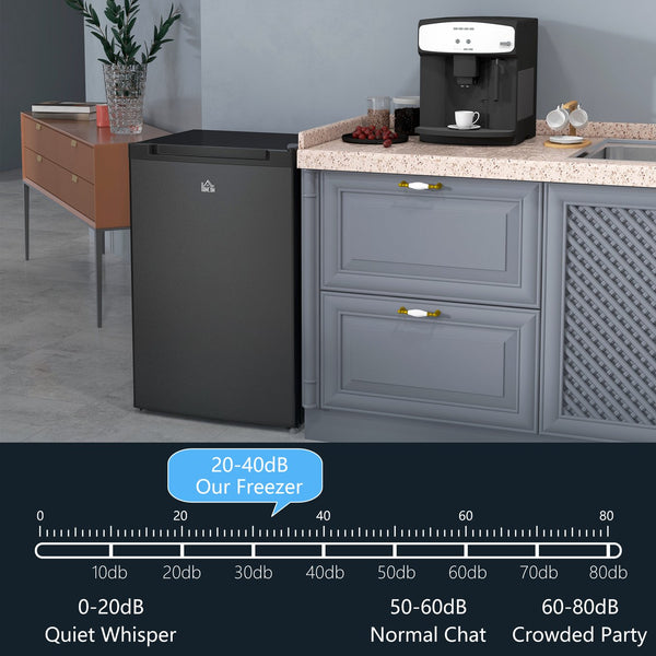 English Elm Homcom Compact Upright Freezer 3 Cu Ft with Adjustable Thermostat for Dorm Apartment W2225P200389
