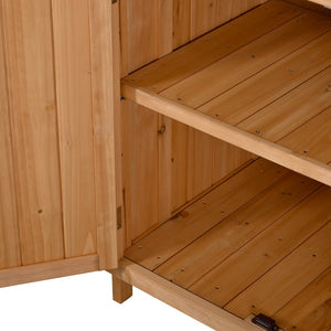 English Elm (with Hutch) Topamx Solid Fir Potting Bench Patio Workstation Spice Rack Drawer Natural N717P404330A