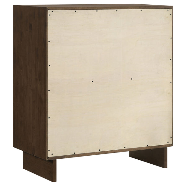 English Elm Hemlock Queen Bedroom Set Rustic Warm Brown Platform Bed Dresser Nightstand Mirror B062S01538