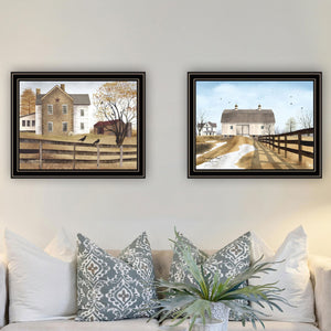 English Elm Trendy Decor 4u Billy Jacobs Rural Barn Framed Art Set Farmhouse Living Room B067P254079