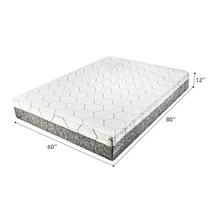 English Elm 12 Inch Queen Mattress Five Zone Foam Japanese Minimalist Design Cool Breathable Sleep W5081P394367