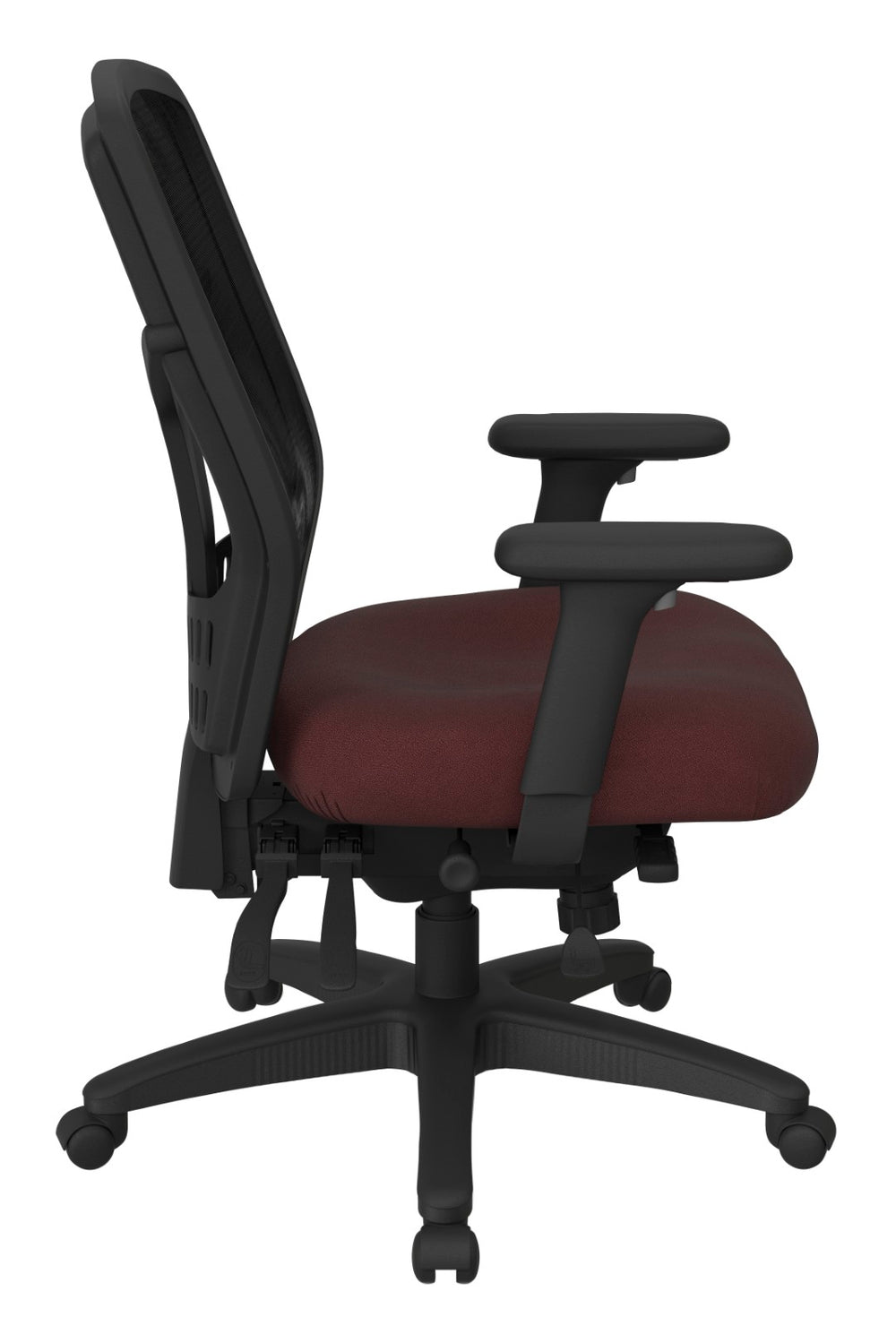 OSP Home Furnishings Progrid® High Back Mesh Office Chair with Lumbar Support and Ergonomic Seat Adjustments 92892-227