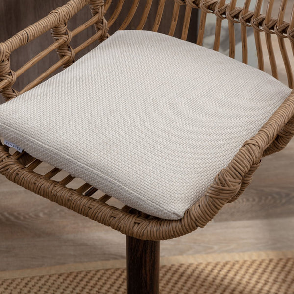 English Elm Modern Swivel Bar Stools Set of 2 Adjustable Counter Height Chairs with 360° Rotation, Linen Upholstery and Footrest W39594819