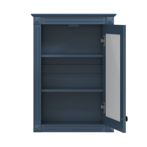 English Elm 20" Wall Mount Medicine Cabinet Mirrored Door Soft Close Adjustable Shelf Bathroom N710P317680C