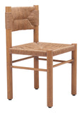 Iska Dining Chair - Set of 2 Natural 704050 Zuo Modern