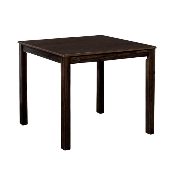 English Elm Transitional Counter Height 3pc Dining Set with USB Charging, Storage Shelves & Padded Seats Espresso 42 L x 41 W x 13 H B2741P381487