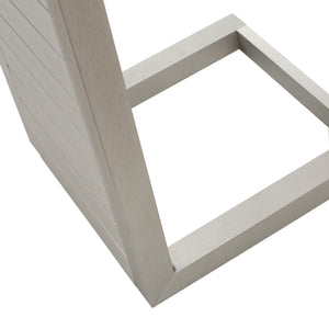 English Elm Christopher Knight Home® - CAPE C-shaped Aluminum Outdoor Side Table for Patio & Poolside — Lightweight, Weather-Resistant Design Silver 59990.00