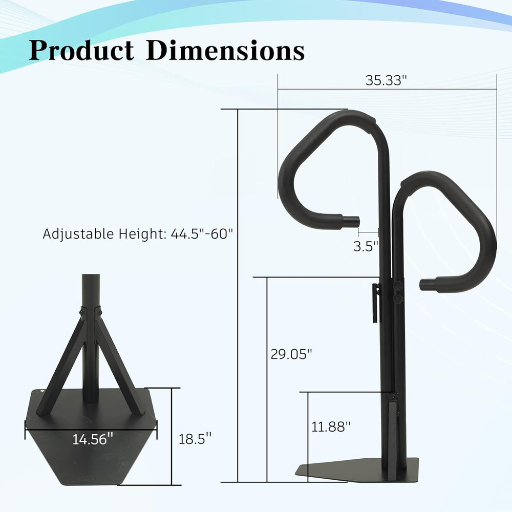 English Elm Two-way Aluminum Spa Handrail Swivel Safety Rail for Hot Tubs with 600 Lb Support W1859P429200