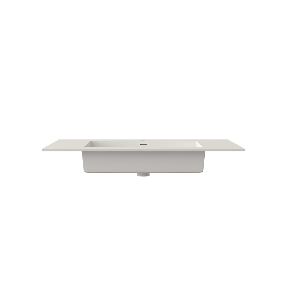 English Elm Stone Resin Vessel Basin Sink Sculptural Countertop Design for Modern Bathrooms T3785P355782
