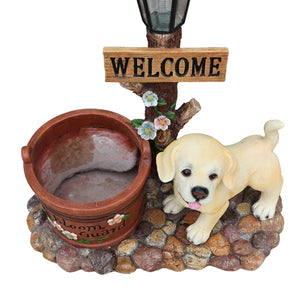 English Elm Cute Feline Resin Planter Statue for Garden Patio Balcony Whimsical Succulent Pot W5398P464243
