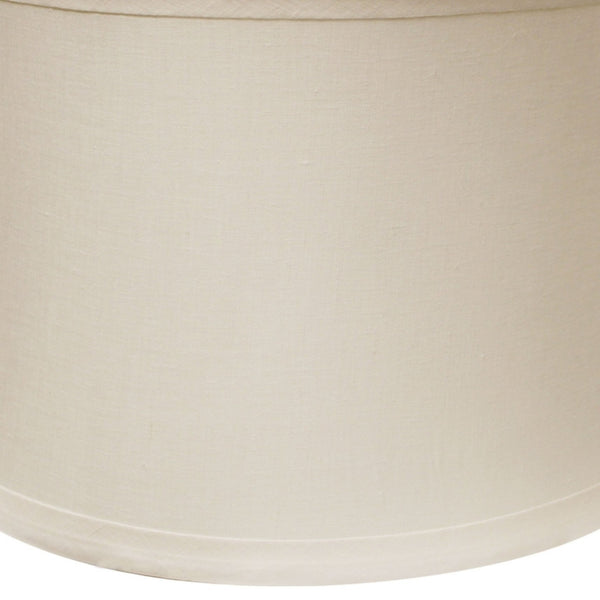 English Elm Drum Silhouette Natural Linen Table Lamp Shade Warm Diffused Glow Transitional Decor B075101143