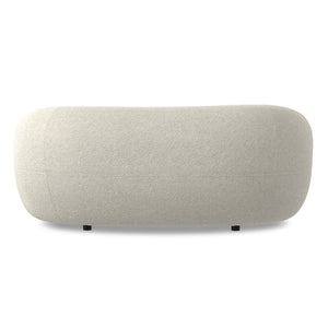 English Elm Sherri 69" Loveseat in Vanilla Cream Boucle — Mid-Century Curved Sofa, Durable 600lb Capacity, Cozy Comfort B136P364319