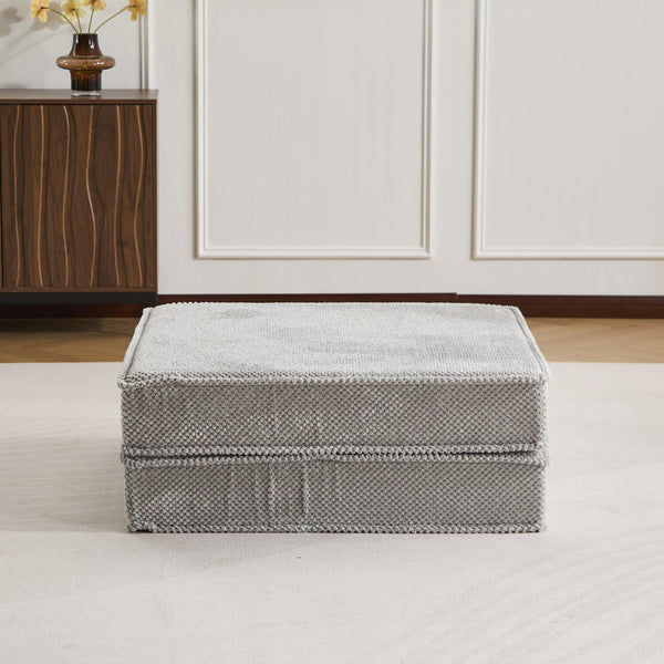 English Elm Compression Mahjong Floor Sofa Bed - Versatile Modular Design, Soft Circle Fleece, No Assembly Needed! W3723P377155
