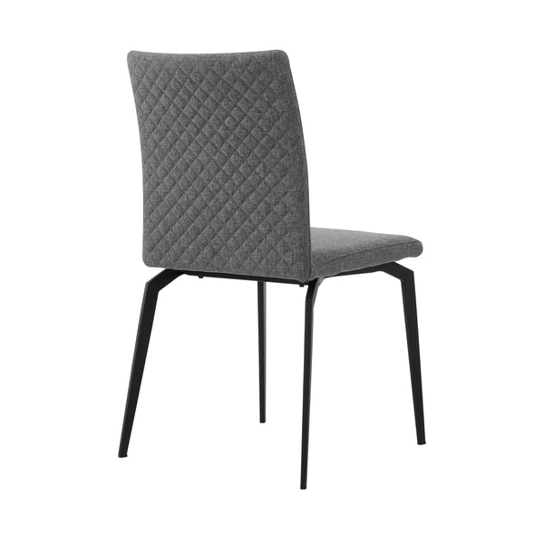 English Elm Lyon Upholstered Dining Chairs Set of 2 Geometric Metal Frame Modern Seating B2736P464865