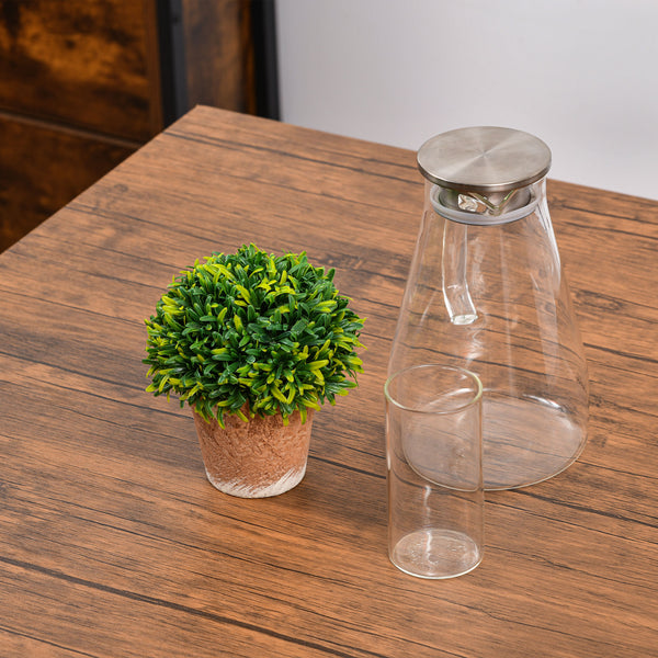 English Elm HOMCOM Industrial Counter Height Bar Table Set for 4 with Stools, Walnut MDF Top & Metal Frame (4) W2225S00045