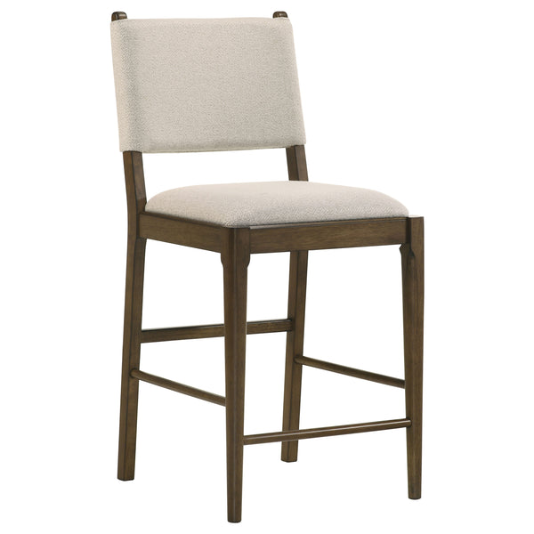 English Elm Aston Mid-century Counter Height Dining Set Walnut Finish Bentwood Chairs for Kitchen B062S01623