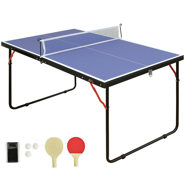 English Elm Double Fish Compact Foldable Ping Pong Table Mdf Surface Aluminum Frame Indoor Outdoor W3087P250975