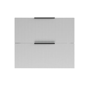 English Elm 060 Floating Wall Mounted Bathroom Vanity Cabinet with Soft Close Drawers Modern White W3520P345977