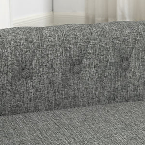 English Elm Elegant Linen Pet Sofa with Cushioned Seat for Dogs Scandinavian Modern Living Room W487P271480