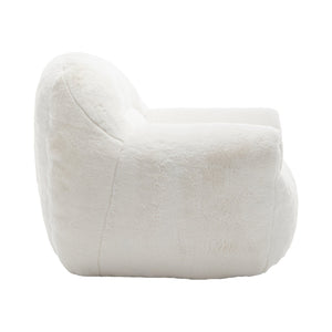 English Elm Bean Bag Chair - Plush Faux Fur Sofa With Back Support, Lightweight & Stylish Seating For All Ages W2200P326887