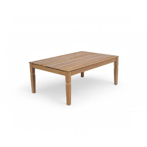 English Elm 4-piece Outdoor Acacia Wood Conversation Set with Deep Seating Cushions for Patio SD100002AAE