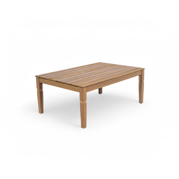 English Elm 4-piece Outdoor Acacia Wood Conversation Set with Deep Seating Cushions for Patio SD100002AAE