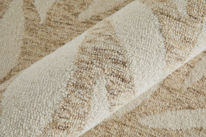 Feizy Rugs Wallace Hand-tufted Wool Rug - Durable, Stylish Floral & Botanical Design For Modern Interiors Tan,Ivory Wool Wal8a37fbge000f00