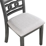 English Elm Zoei Brown and Gray Upholstered Dining Chairs (Set Of 2)