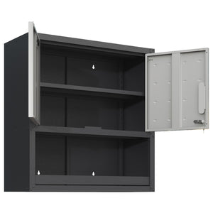 English Elm Heavy Duty Wall Mounted Steel Cabinet Locking Lift Door Garage Workshop Storage T2398P236505