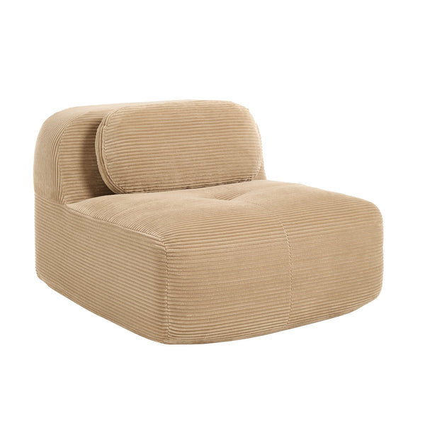 English Elm Hamlet Corduroy L-shaped Sectional Sofa with Pillows for Modern Living Rooms Camel W714P323637