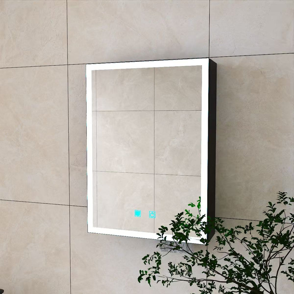 English Elm Led Aluminum Medicine Cabinet with Anti Fog Mirror and White Light for Bathrooms W3083P417741