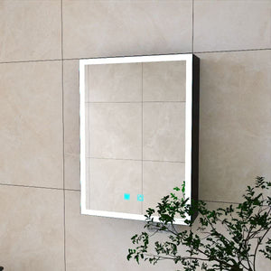 English Elm Led Aluminum Medicine Cabinet with Anti Fog Mirror and White Light for Bathrooms W3083P417741