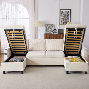 English Elm Swivel Barrel Accent Chair Chenille Tufted Round Club Seat for Living Room Lounge Beige N719S002230A