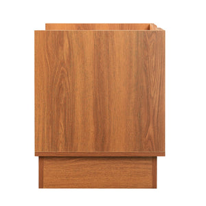 English Elm Christopher Knight Home® - Mid Mid Century Modern Nightstand with USB Charging Station, LED App-Control Lights, 2 Drawers, Sleek Design Yellow 22.24 L x 18.7 W x 7.09 H N761P255453Y