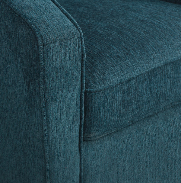 OSP Home Furnishings Danica Swivel Chair Azure