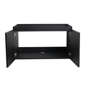 English Elm 30'' Modern Floating Wall-Mounted Bathroom Vanity With Ceramic Sink & Soft-Close Doors For Small Spaces W999S00212