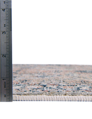 Unique Loom Newport Rosecliff Machine Made Border Rug Multi, Blue/Light Blue/Light Brown/Rust Red/Terracotta 7' 10" x 10' 2"