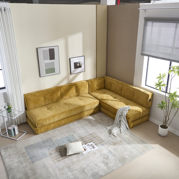 English Elm Coolmore Modular Chenille Sofa - Space-Saving Design, Flexible Layouts, And Built-In Side Pockets W1152P320503