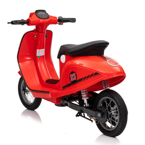 English Elm 24v Kids Electric Dirt Bike with Pneumatic Tires Suspension and Bluetooth for Ages 8-14 W1578P297812