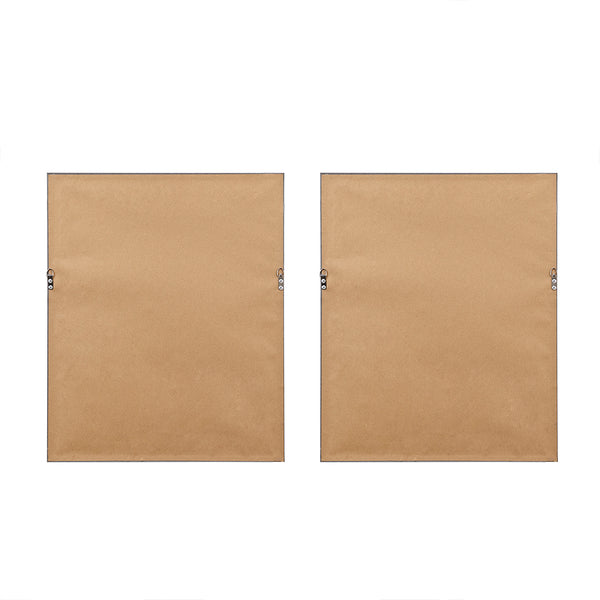 JLA Home Madison Park - 2-piece Framed Canvas Wall Art Set by Devon Ross — Linen-Texture Wildflower Prints, Natural Wood Frames, Ready-to-Hang (17.8"x21.8") MT95C-0005