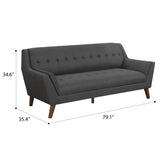 English Elm Wallace & Bay - Wallace & Bay  Browning Gray Sofa