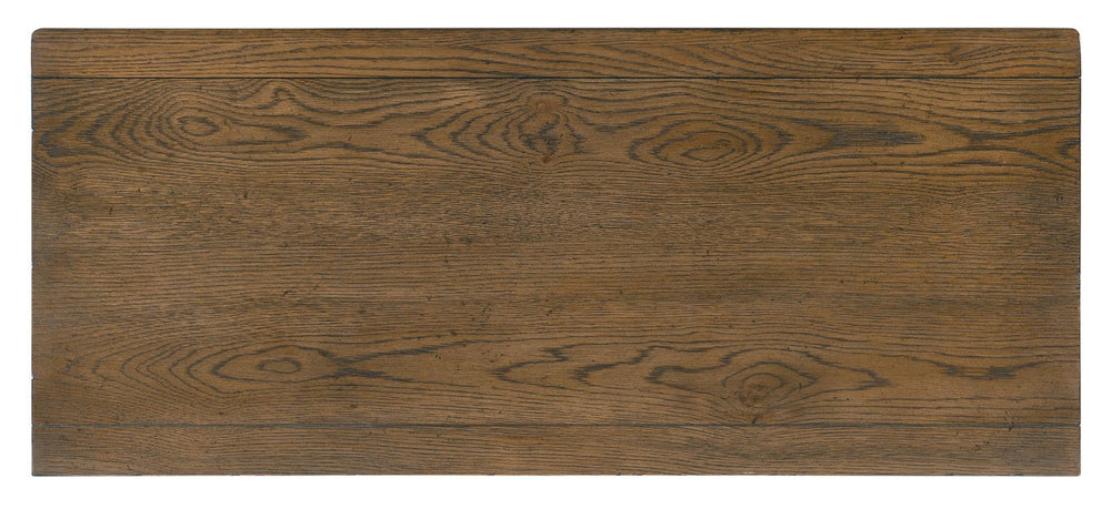 Hooker Furniture Chapman Five-Drawer Chest With Sorrel White Oak Veneer, Cedar-Lined Drawer, Felt Liner & Hammered Pewter Accents 6033-90010-85