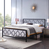 Christopher Knight Home® - Noble House - Francoise Modern Iron King Bed Frame